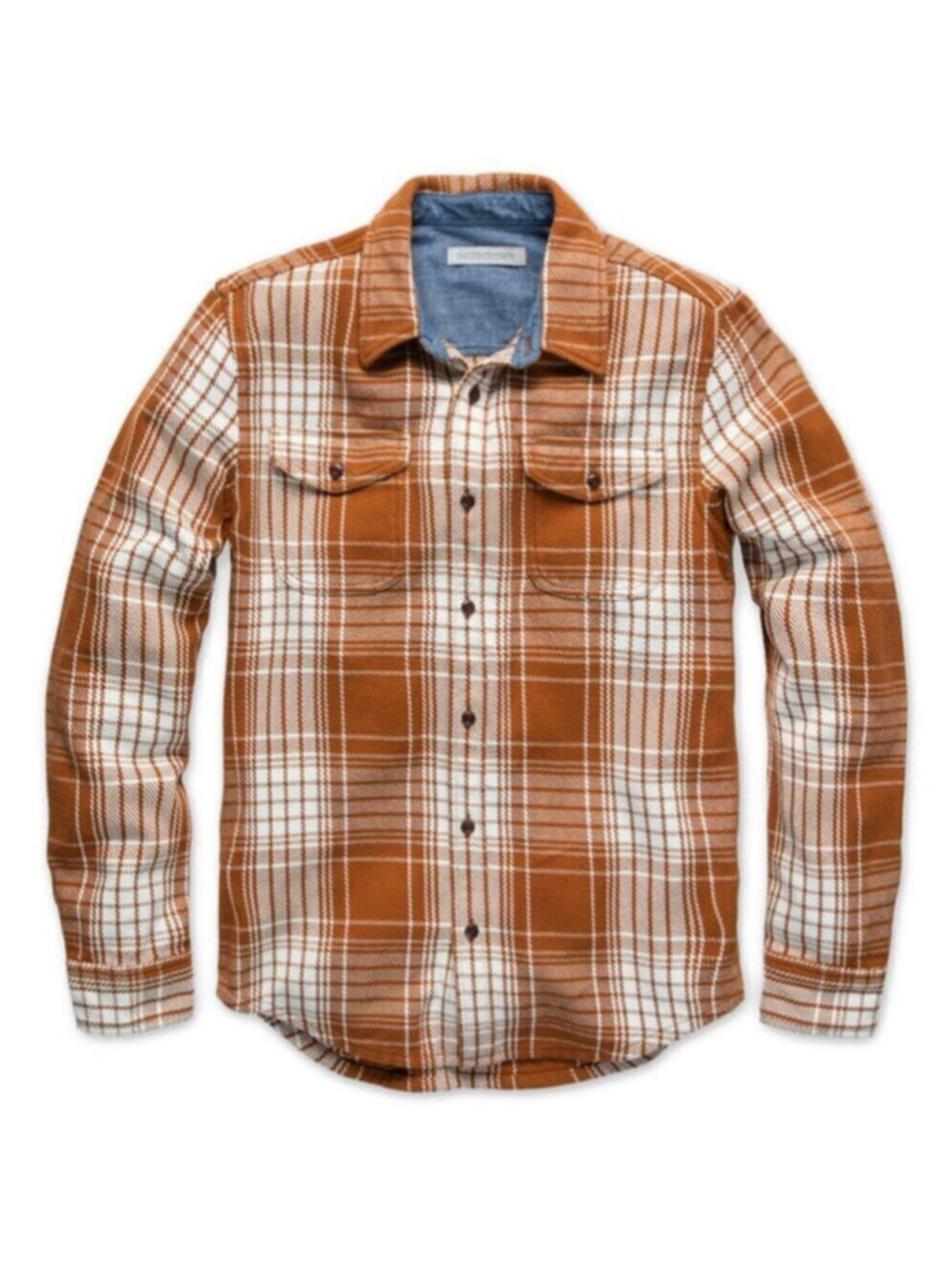 Outerknown | Blanket Shirt In Cedar Bigbury Plaid - Picture 4 of 14